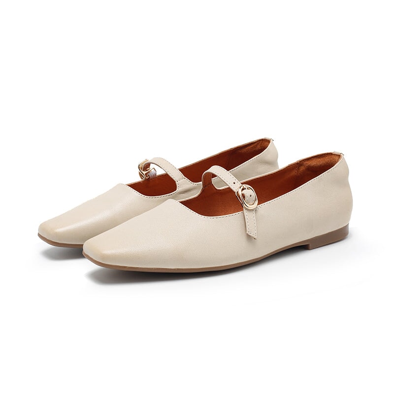 dwarves3630-1 Mary Jane 5.5 Beige