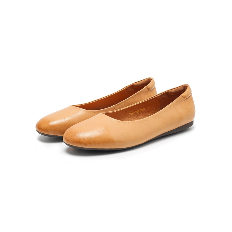 dwarves3647-2 Flats 5.5 Yellow Brown