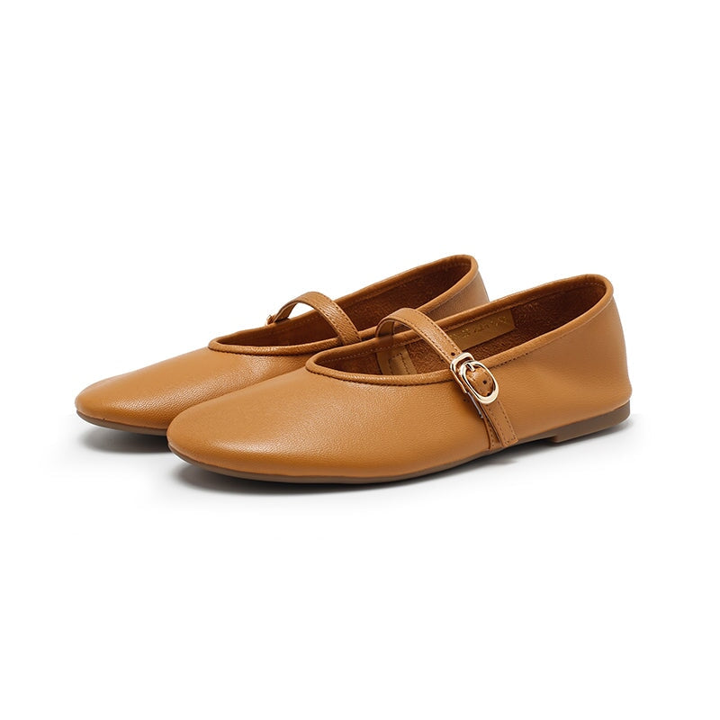 dwarves3648-1 Flats 5.5 Yellow Brown