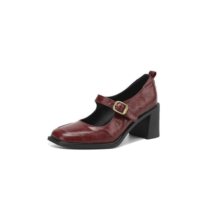 dwarves3658-2 Mary Jane 5 Wine Red