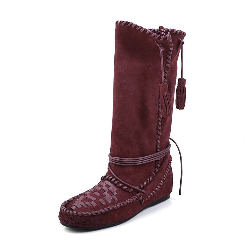 dwarves3699-1 Boots 5 Wine Red