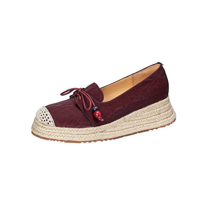 dwarves3702-1 Loafers 5 Wine Red