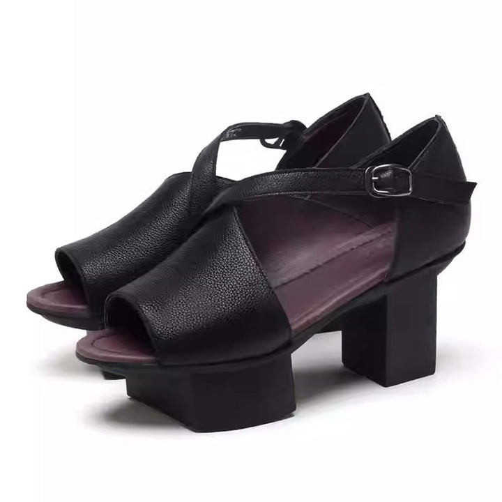 dwarves3708-1 Sandals 5 Black