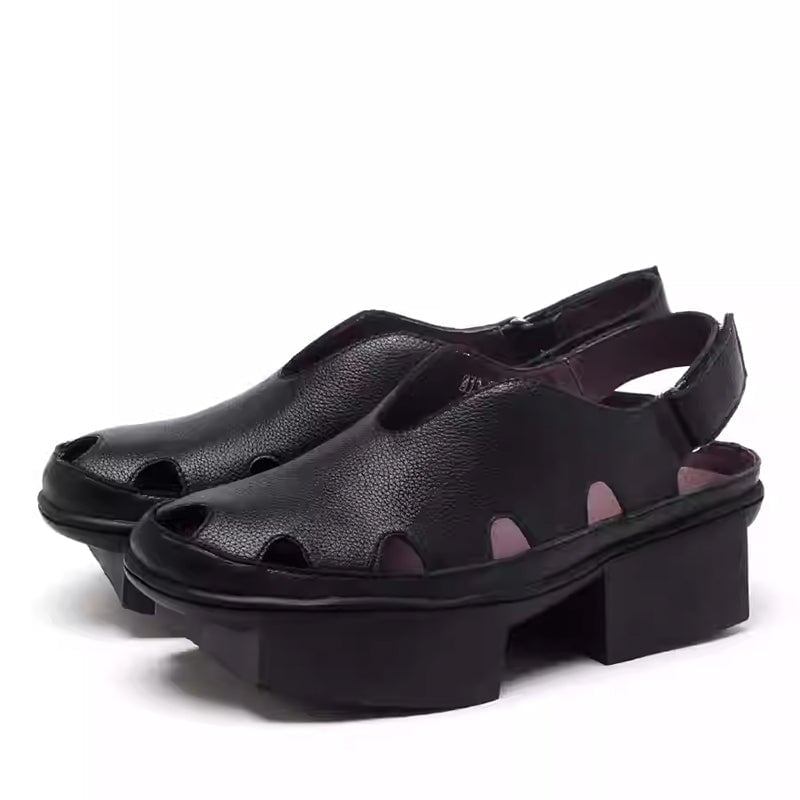 dwarves3710-1 Sandals 5 Black