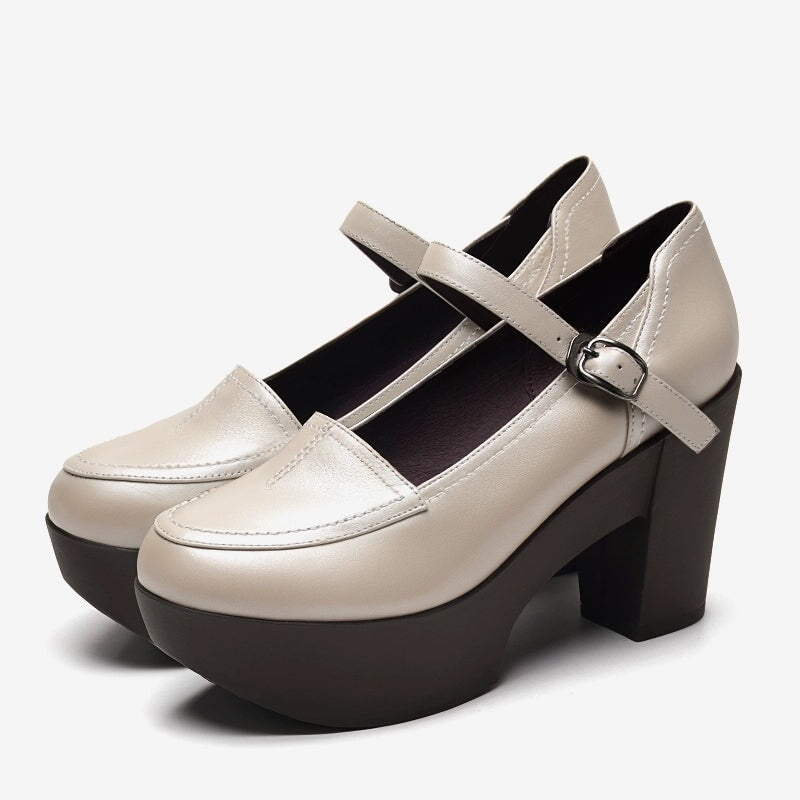 dwarves3746-1 Mary Jane 5 Beige