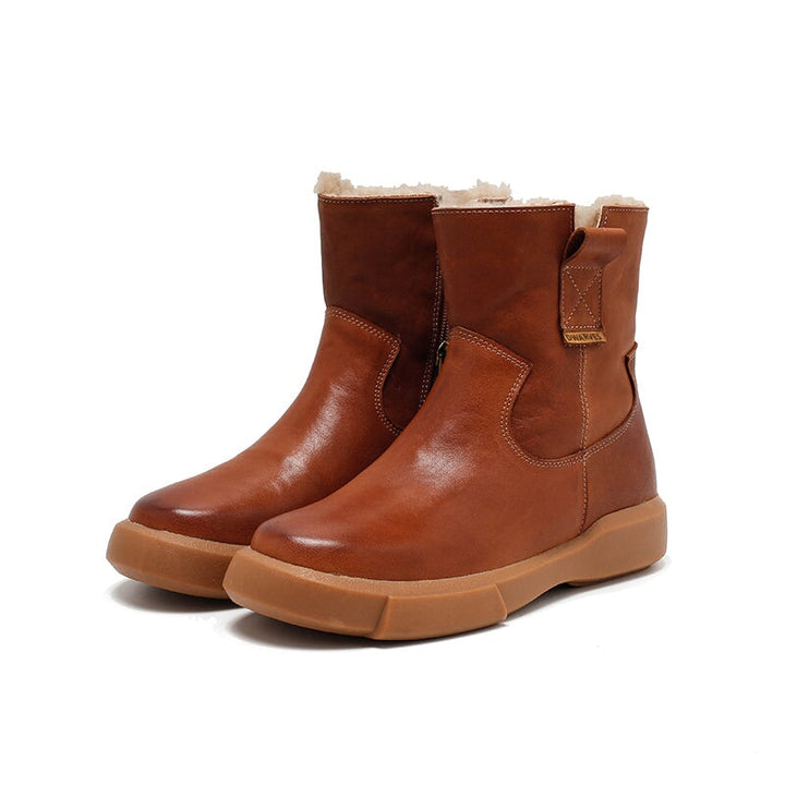 dwarves3771-1 Boots 5.5 Brown Shearling Lined