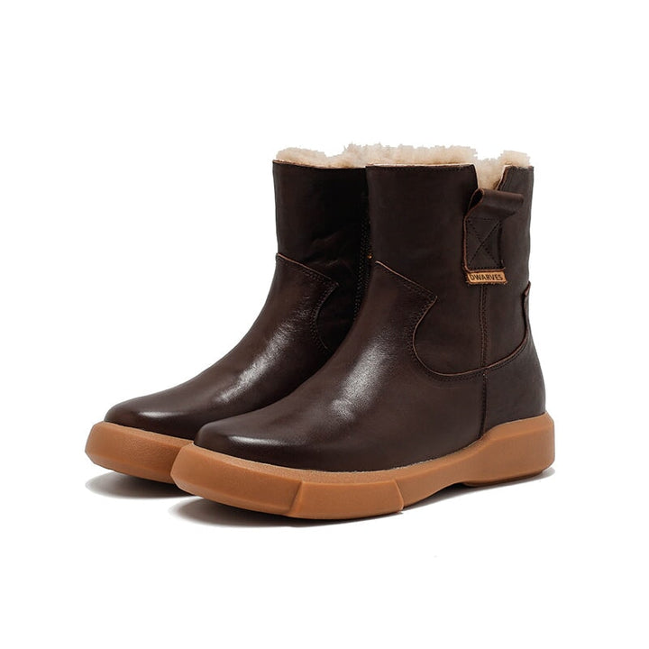 dwarves3771-2 Boots 5.5 Coffee Shearling Lined