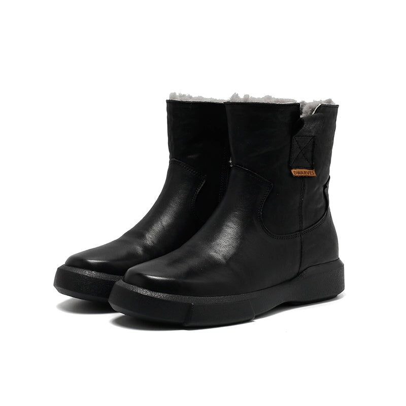 dwarves3771-3 Boots 5.5 Black Shearling Lined