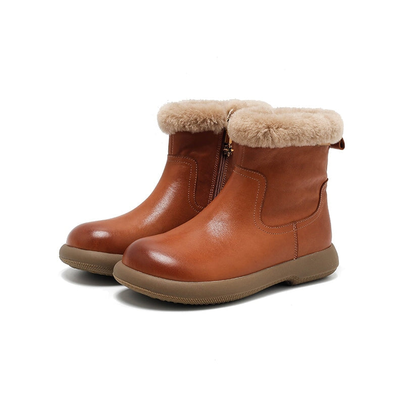 dwarves3773-1 Boots 5.5 Brown Shearling Lined