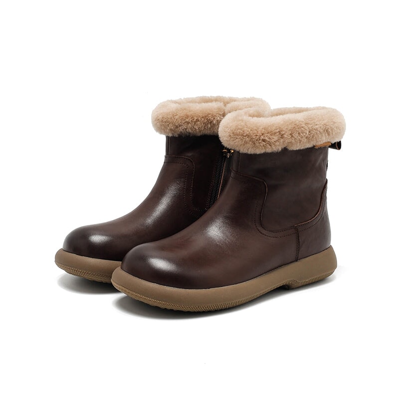 dwarves3773-2 Boots 5.5 Coffee Shearling Lined