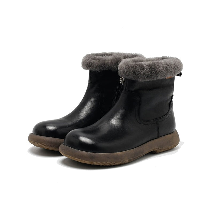 dwarves3773-3 Boots 5.5 Black Shearling Lined