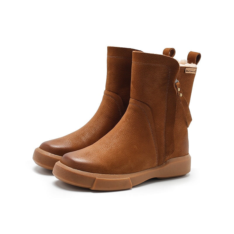 dwarves3781-3 Boots 5.5 Brown Fleece Lined