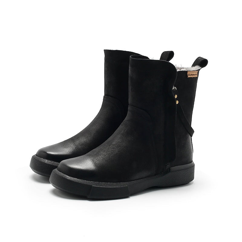dwarves3781-4 Boots 5.5 Black Fleece Lined