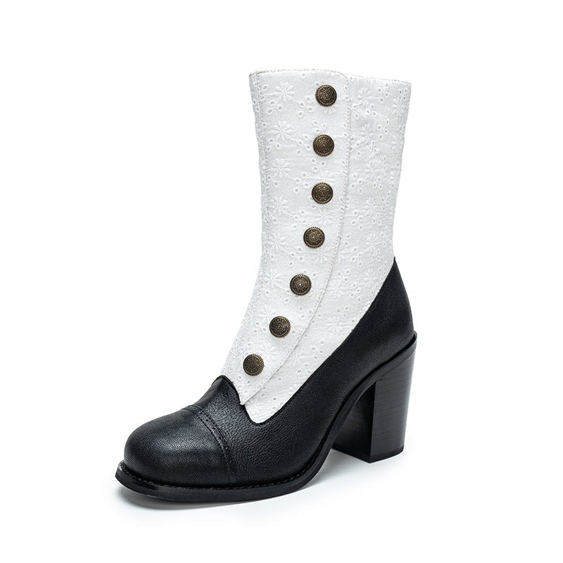dwarves3802-1 Boots 222 Black