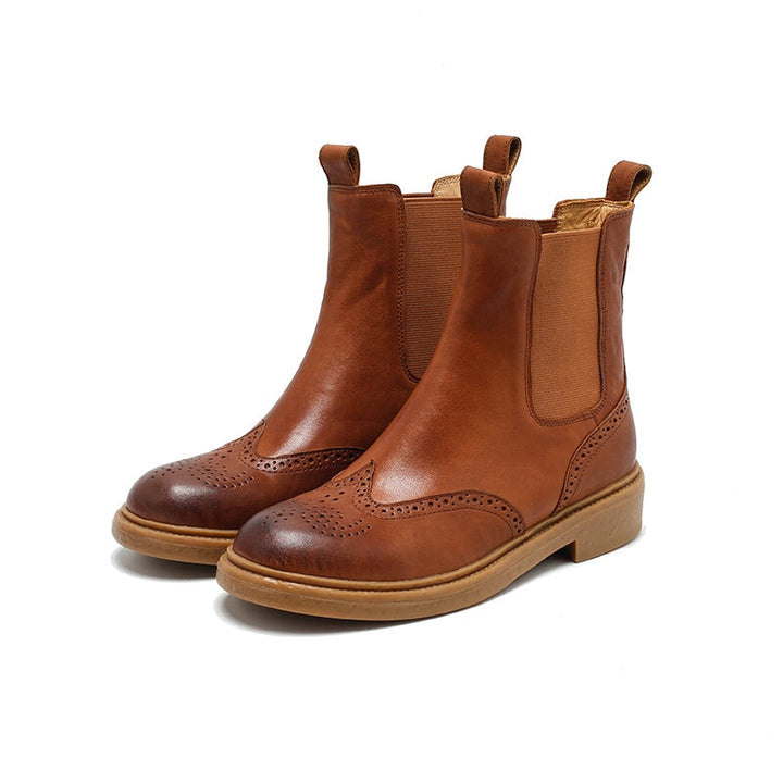 dwarves3824-1 Boots 5.5 Brown Short Plush