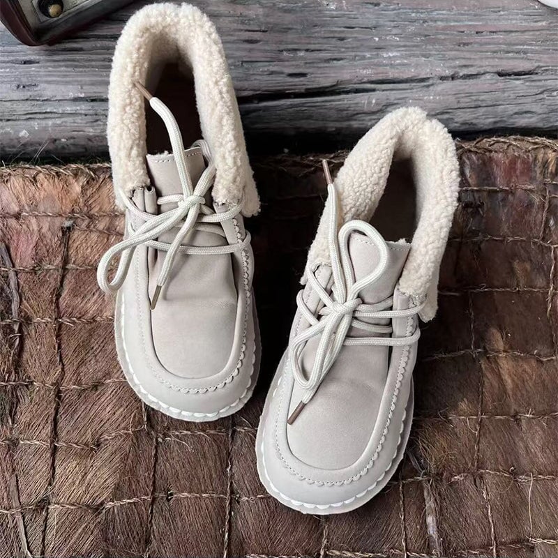 dwarves3833-12 Boots 5.5 Apricot Nubuck Cow Leather