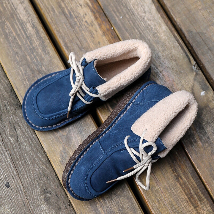 dwarves3833-13 Boots 5.5 Blue Nubuck Cow Leather