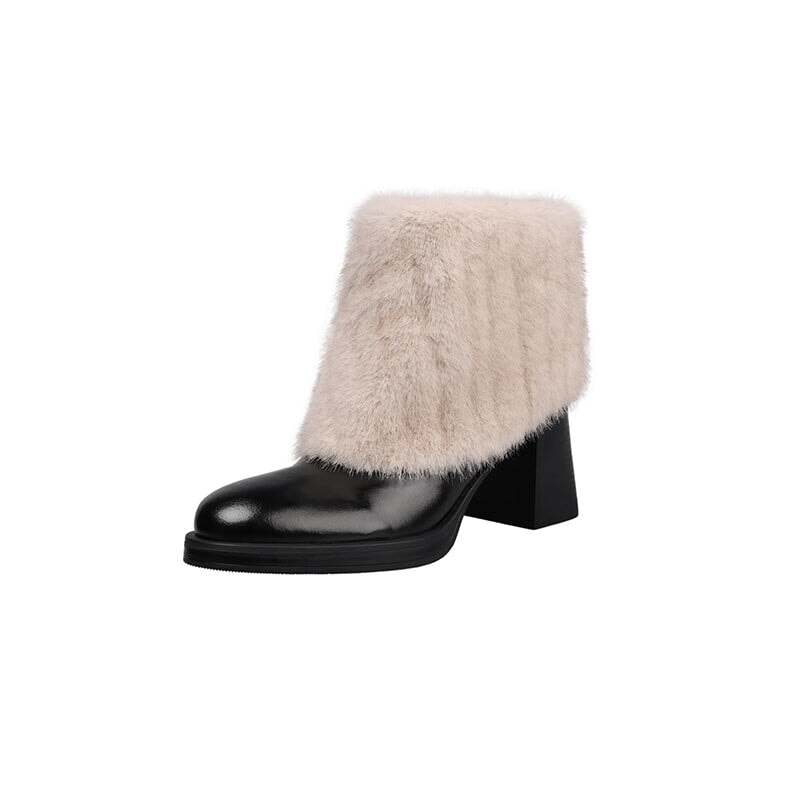 dwarves3843-2 Boots 5 Black Short Plush