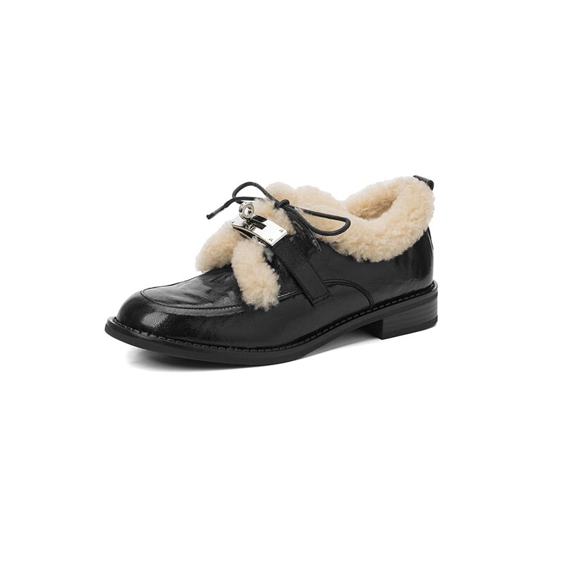 dwarves3846-2 Oxfords &amp; Tie 5 Black Lambswool