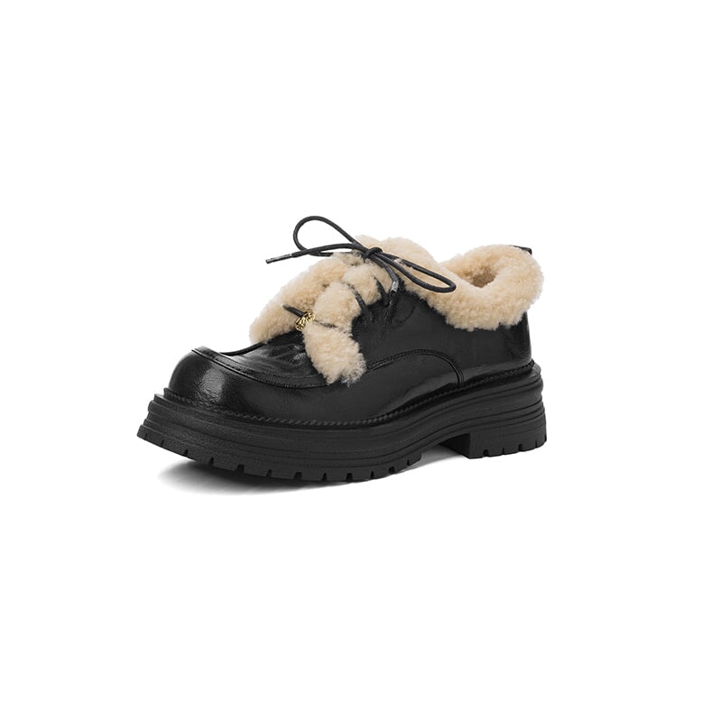 dwarves3847-2 Oxfords &amp; Tie 5 Black Lambswool