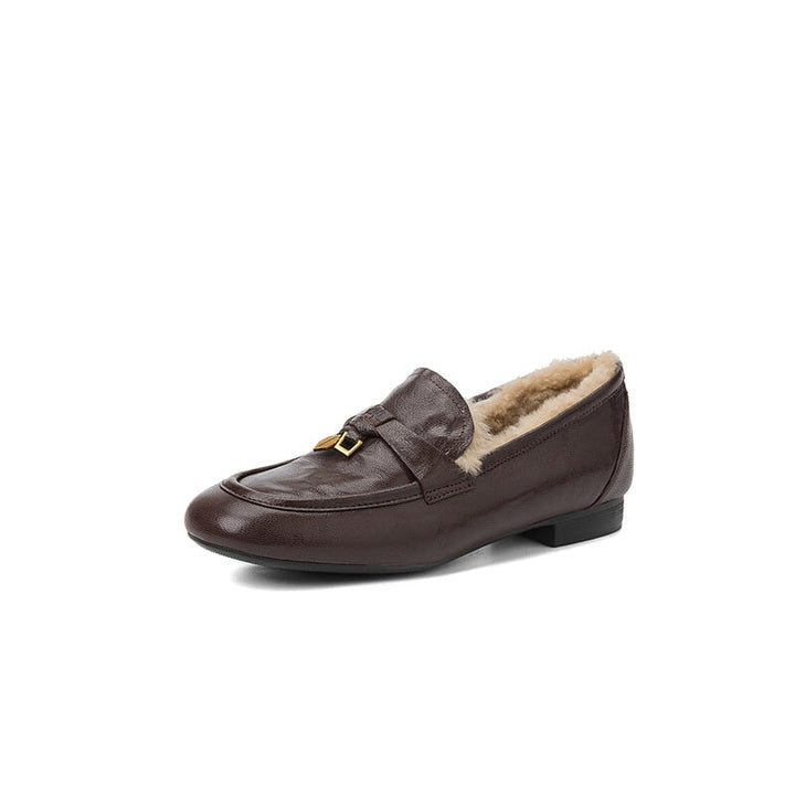 dwarves3853-2 Loafers 5 Brown Lambswool