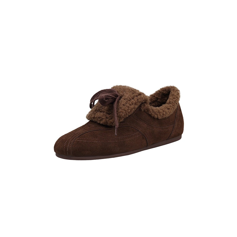 dwarves3861-2 Flats 5 Brown Long Plush