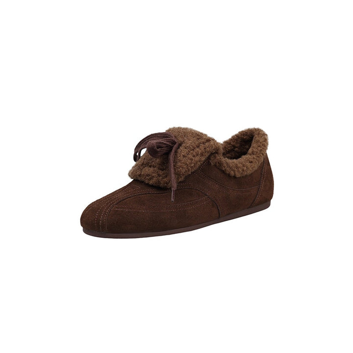dwarves3861-2 Flats 5 Brown Long Plush