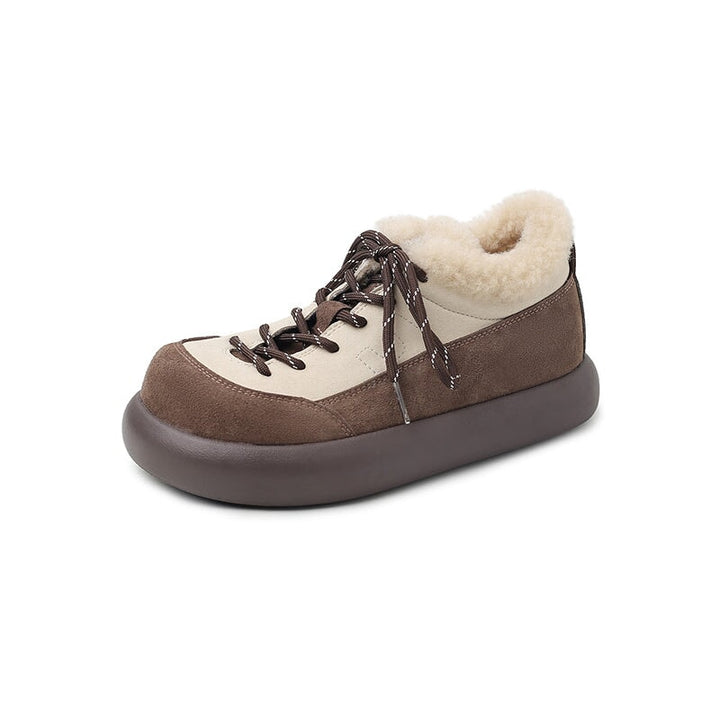 dwarves3866-2 Oxfords &amp; Tie 5 Khaki Wool blend