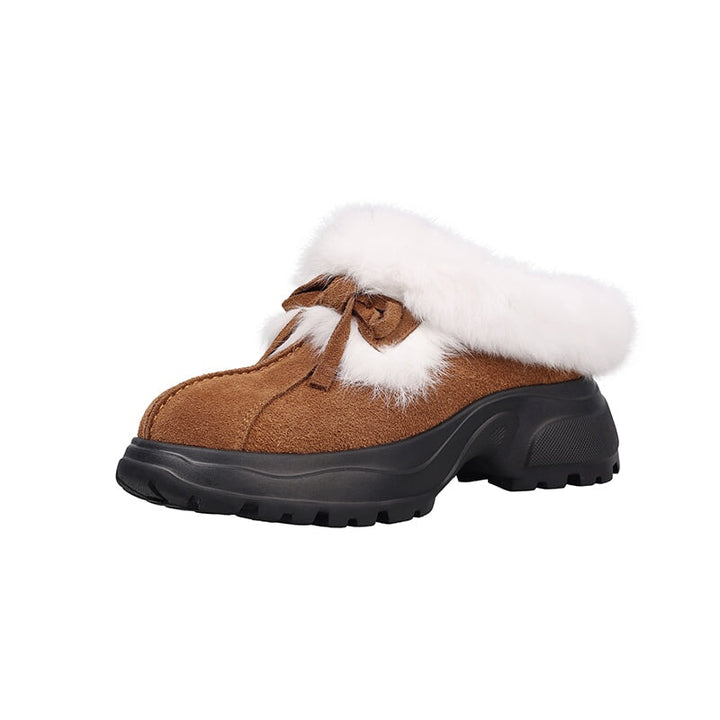 dwarves3867-1 Loafers 5 Caramel Long plush