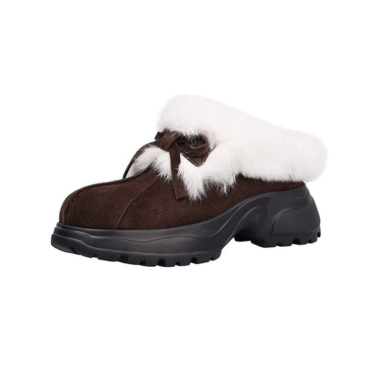 dwarves3867-2 Loafers 5 Brown Long plush