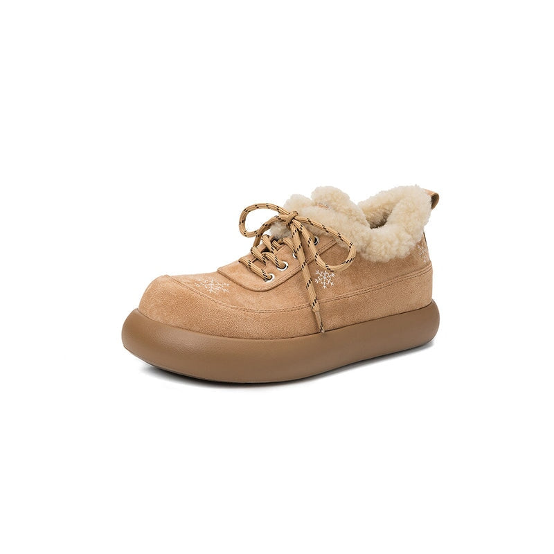 dwarves3874-1 Oxfords &amp; Tie 5.5 Apricot Wool blend