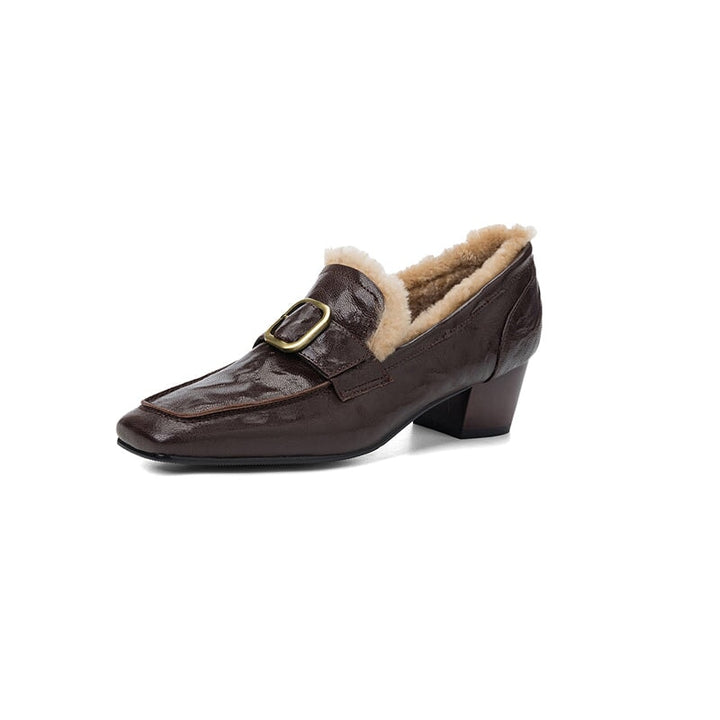 dwarves3875-1 Loafers 5 Brown Lambswool