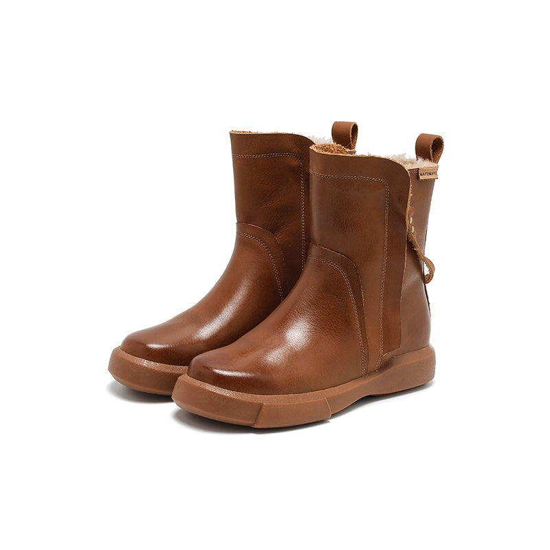 dwarves3889-2 Boots 5.5 Light Brown Fleece Lined