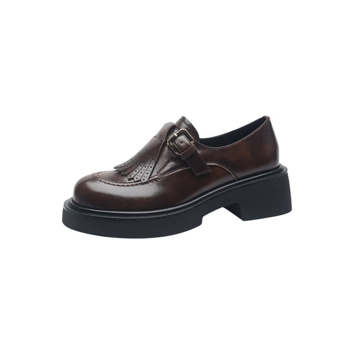 dwarves846-12 Loafers 5 Brown