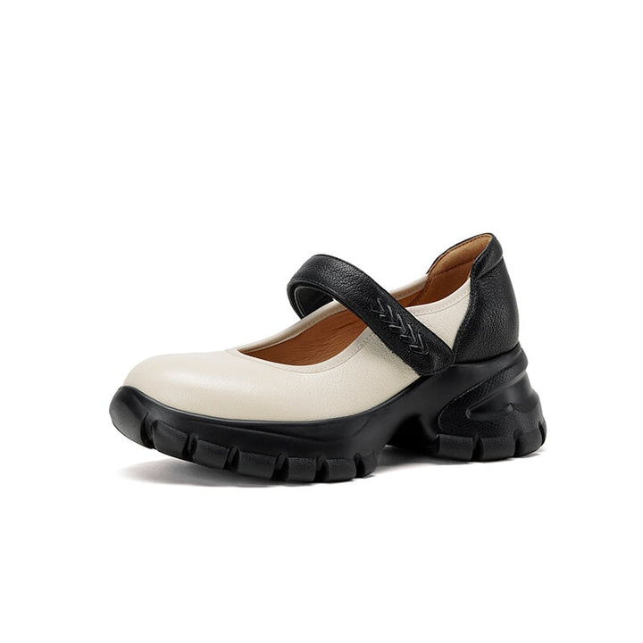 dwarves849-2 Mary Jane 5 Beige