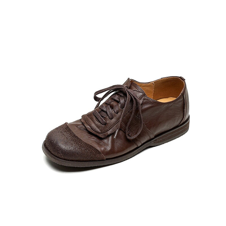 dwarves935-2 Oxfords &amp; Tie 5 Dark Coffee