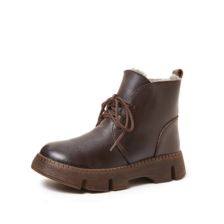 dwarves96-2 Boots 5.5 Coffee Fleece Lined