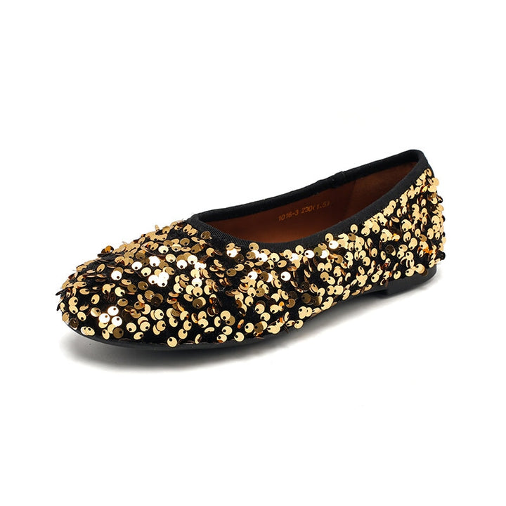 dwarves965-6 Flats 5.5 Black Golden