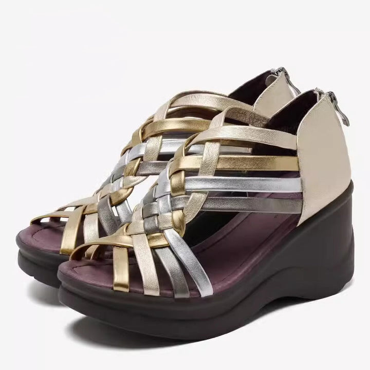 dwarves993-2 Sandals 5 Golden