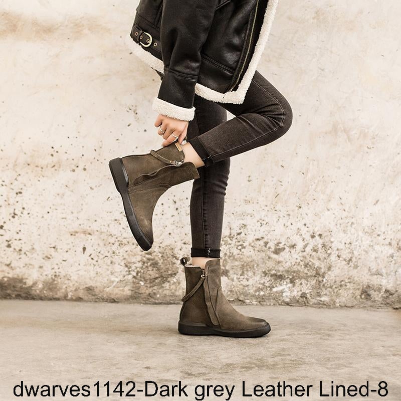  out of shopping smart dwarves1142-Dark grey Leather Lined-8 