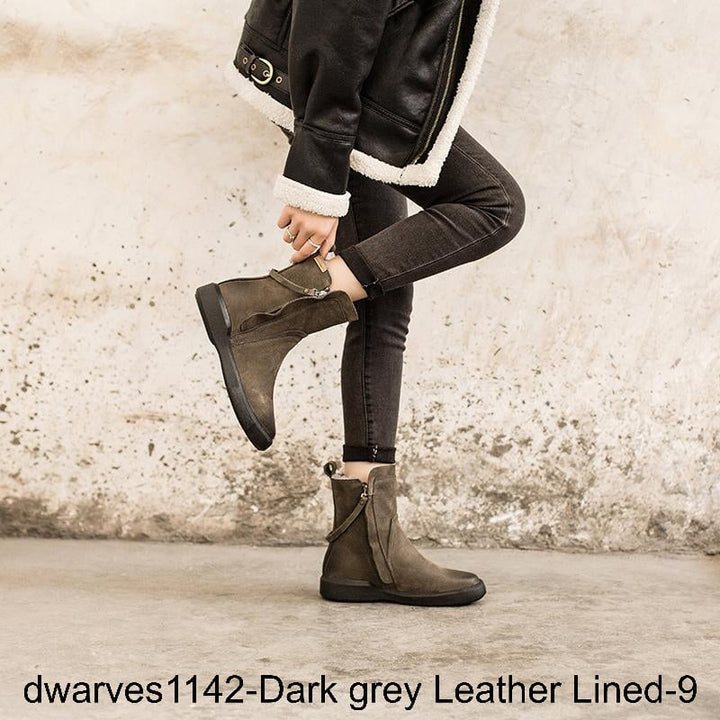  out of shopping smart dwarves1142-Dark grey Leather Lined-9 