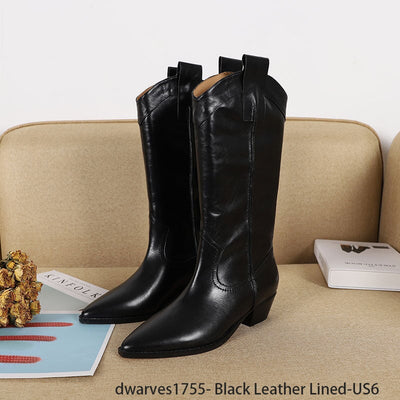  out of shopping smart dwarves1755- Black Leather Lined-US6 