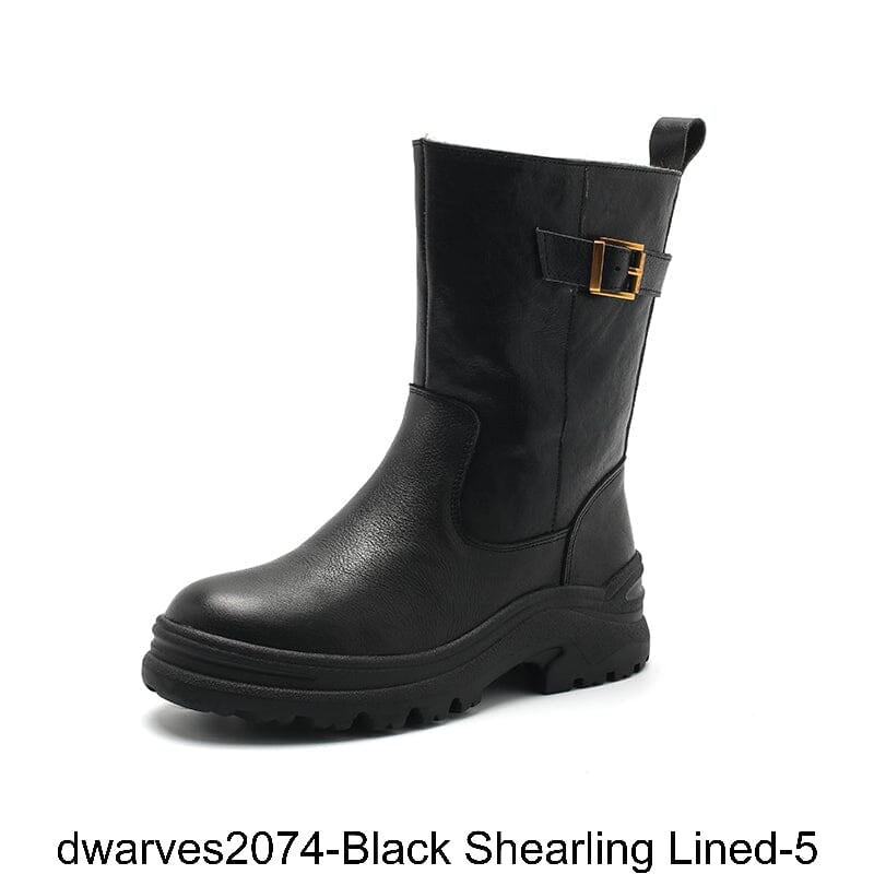  out of shopping smart dwarves2074-Black Shearling Lined-5 