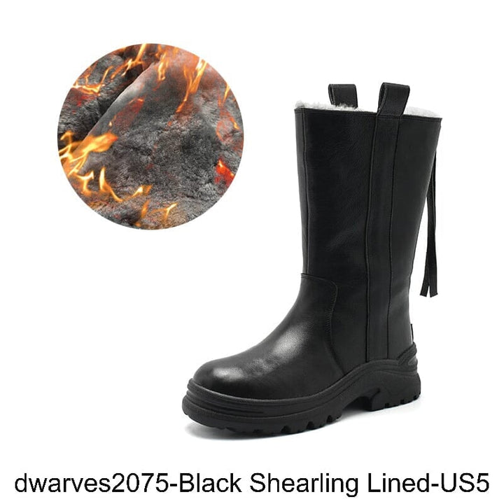  out of shopping smart dwarves2075-Black Shearling Lined-US5 