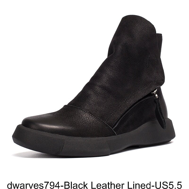  out of shopping smart dwarves794-Black Leather Lined-US5.5 