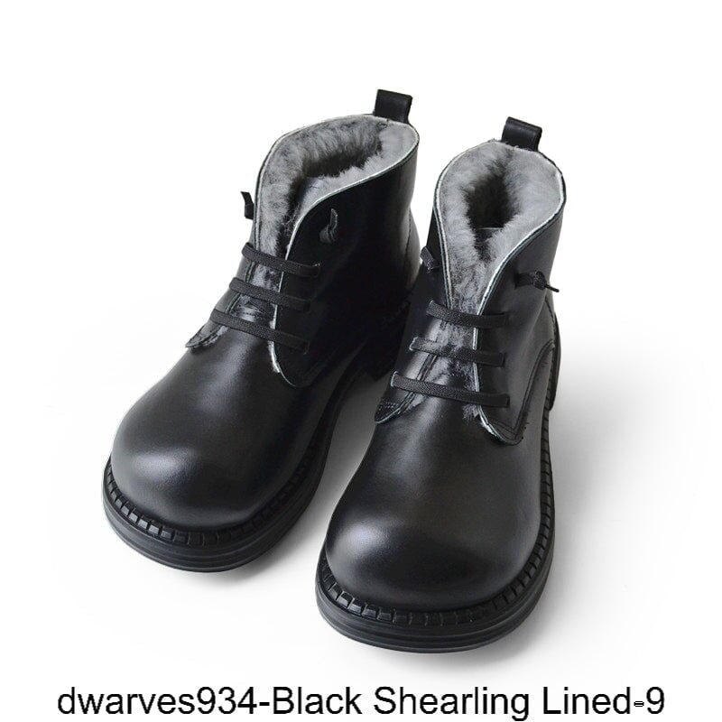  out of shopping smart dwarves934-Black Shearling Lined-9 