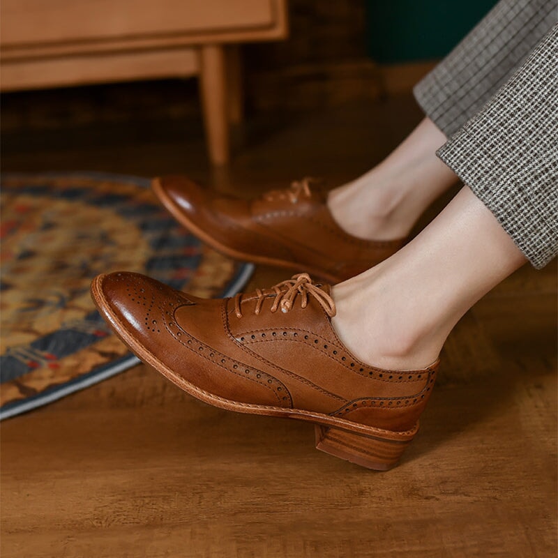 knee length dresses for ladies Orla Premium Leather Ladies platform Lace up Casual Shoe