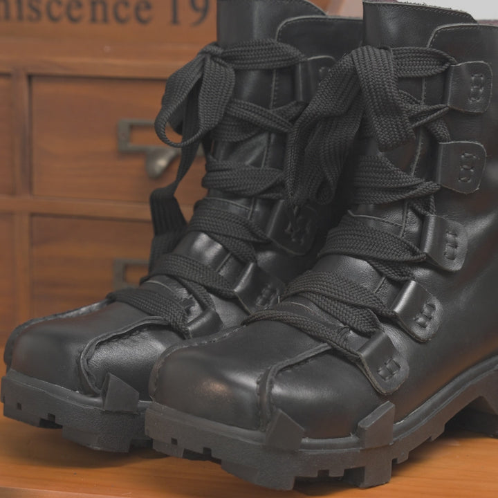 Bottes courtes en cuir d&