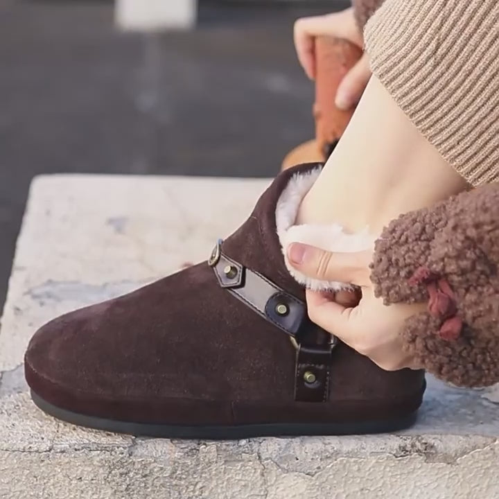 Bottes de neige en suède d&