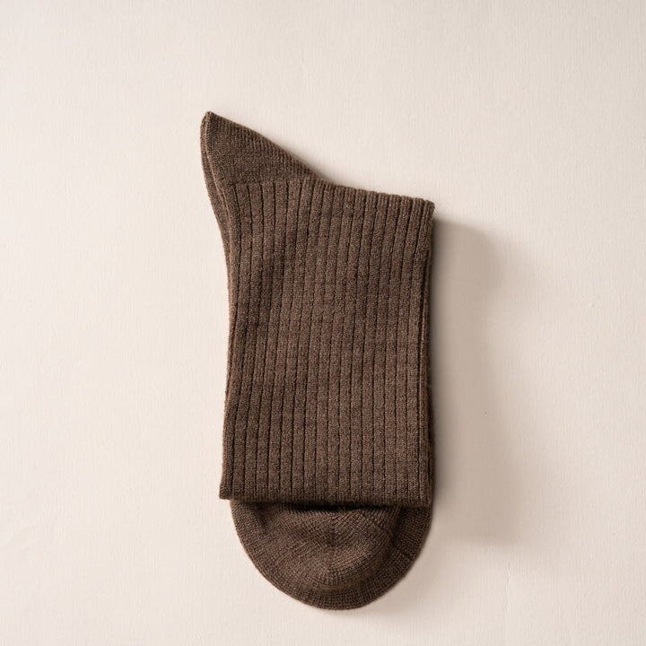 SOCK02-3 Socks One Size Coffee